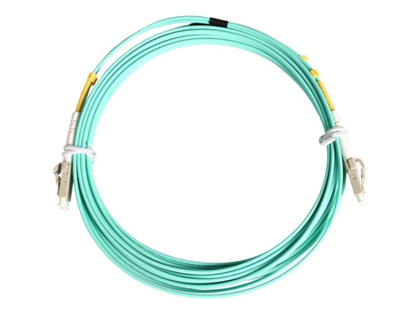 Startech 2m Fiber Optic Cable - 10 Gb Aqua - Multimode Duplex 50/125 - LSZH - LC/LC - OM3 - LC to LC Fiber Patch Cable - Koblingskabel - LC multimo...