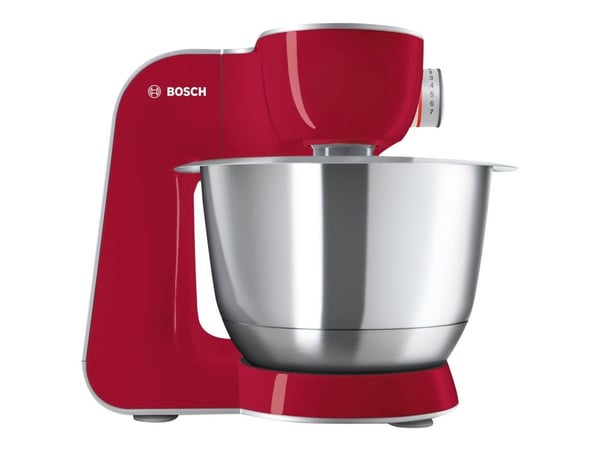 Bosch MUM5 CreationLine MUM58720 - Kjøkkenmaskin - 1000 W - dyp rød/sølv