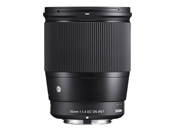 Sigma Contemporary - Lins - 16 mm - f/1.4 DC DN - Sony E-mount - för Sony Cinema Line; a VLOGCAM; a1; a1 II; a6700; a7 IV; a7 V; a7C II; a7CR; a7R ...