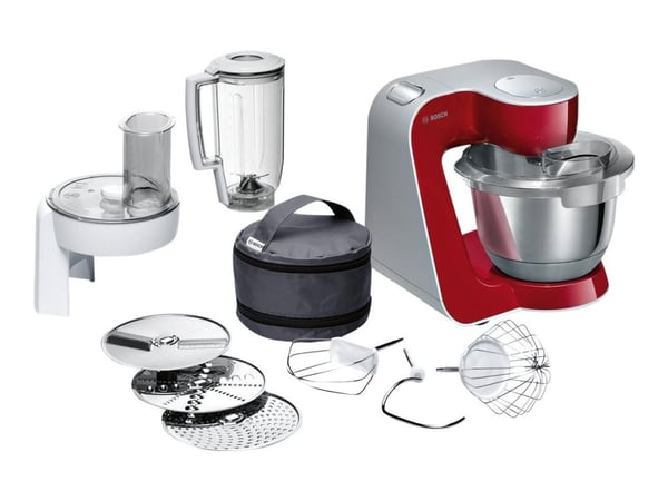 Bosch MUM5 CreationLine MUM58720 - Köksmaskin - 1000 W - djupröd/silver