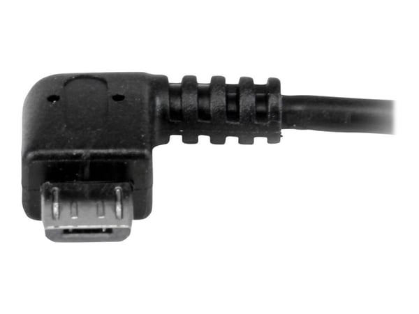 StarTech 5in Right Angle Micro USB to USB OTG Host Adapter M/F - Angled Micro USB Male to USB A Female On-The-Go Host Cable Adapter (UUSBOTGRA) - U...