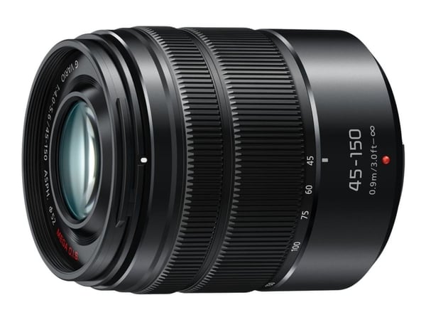 Panasonic Lumix H-FS45150 - Telefotozoomobjektiv - 45 mm - 150 mm - f/4.0-5.6 G VARIO ASPH - Micro Four Thirds - for Lumix G AG-GH4UP, DC-GX880, DM...
