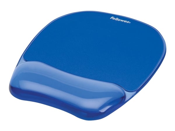 Fellowes 9114120, Sininen, Yksivärinen, Geeli, Muovi, Rannetuki