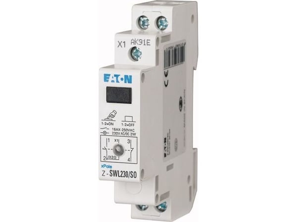 Eaton Z-SWL230/SO, Grå, IP40, 230 V, 16 A, 80 mm