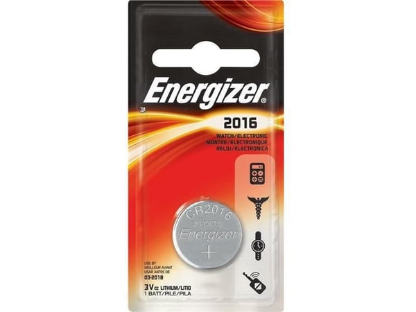 Energizer ENCR2016, Kertakäyttöinen akku, CR2016, Litium, -1 V, 1 kpl, Hopea Energizer ENCR2016, Kertakäyttöinen akku, CR2016, Litium, -1 V, 1 kpl, Hopea