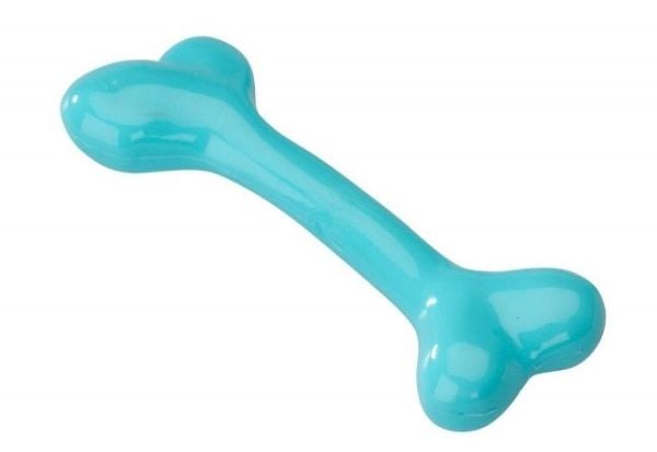 EBI hundeleketøy Rubber Bone blå/mint L 20,25 cm