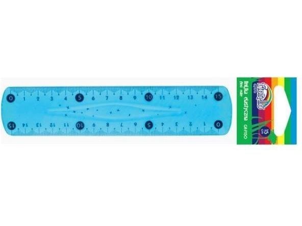Fiorello fleksibel plastlinjal 15 cm FIORELLO