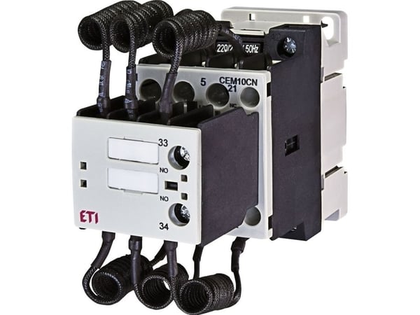 Eti-Polam Kondensatorkontaktor 10kvar 1Z 1R 230V AC CP CEM10CN.11-230V-50Hz (004643801)