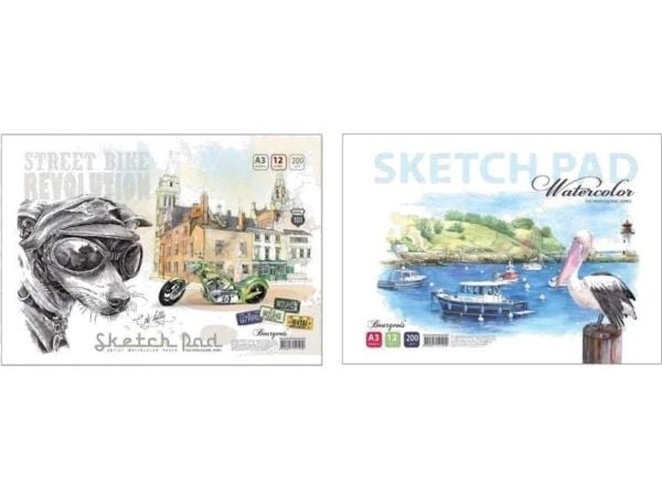 Fresh skissebok A3 12k hvit