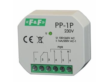 1P 16A 250V AC PP-1P-230V sähkömagneettinen rele 1P 16A 250V AC PP-1P-230V sähkömagneettinen rele