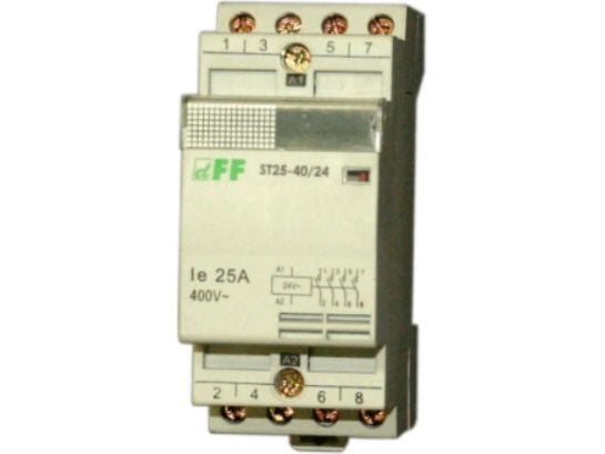 F&amp;F modulaarinen kontaktori 25A 1NO 1N 230V AC (ST25-11)