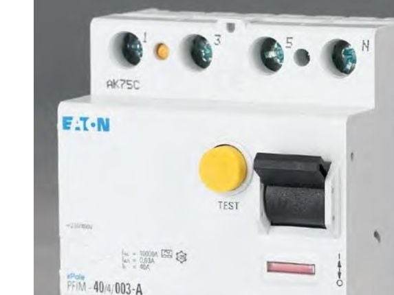 Eaton jordfeilbryter PFIM-40/4/003 4P 40A 0,03A type AC (235410)