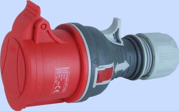 Elektromet Suora siirrettävä pistorasia TWIST GPP-32/4 punainen 4P 32A 400V (921876)