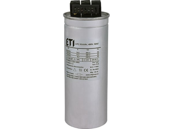 Eti-Polam trefase kondensator CP LPC 10 kVAr 400V 50Hz (004656750)