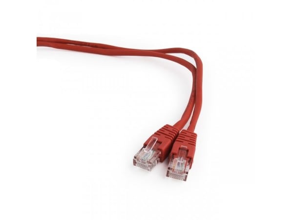 Gembird - Liitäntäkaapeli - RJ-45 (han) til RJ-45 (han) - 5 m - CAT 5e - formet - rød