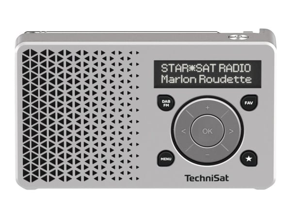 TechniSat DigitRadio 1 - Bærbar DAB-radio - 1 watt - sølv
