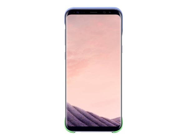 Samsung 2Piece Cover EF-MG955 - Baksidedeksel for mobiltelefon - grønn, fiolett - for Galaxy S8+