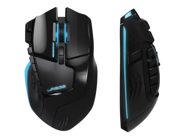 Hama uRage Reaper Revolution - Mus - ergonomisk - laser - 13 knapper - kablet - USB