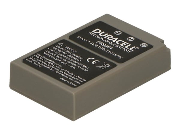 Duracell DR9964 - Batteri - Li-Ion - 1000 mAh - for Olympus PEN-F; OM-D E-M10; PEN E-P5, E-PL5, E-PL6, E-PL7, E-PL8, E-PM1, E-PM2; Stylus 1