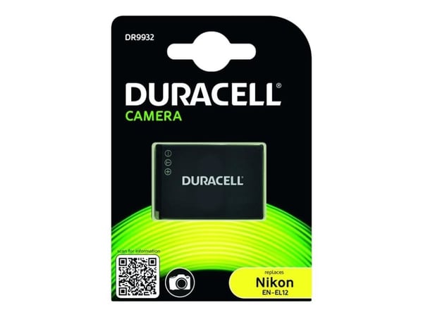 Duracell - Li-Ion kamerabatteri 1000 mAh - for Nikon Coolpix A900, AW120, AW130, P340, S9600, S9700, S9900, W300, KeyMission 170, 360