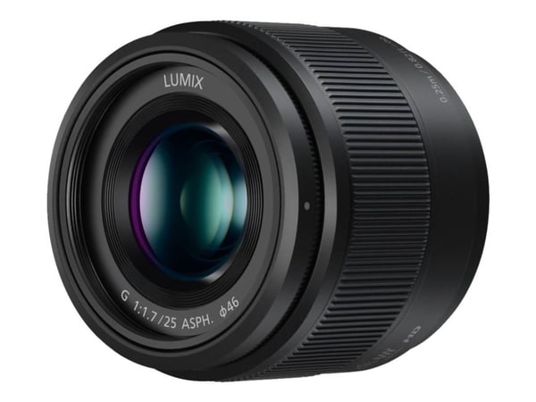 Panasonic Lumix G H-H025E - Objektiv - 25 mm - f/1.7 ASPH. - Micro Four Thirds - for Lumix DC-BGH1; Lumix G DC-G100, G110, G90, GF10, GF90, GH5M2, ...