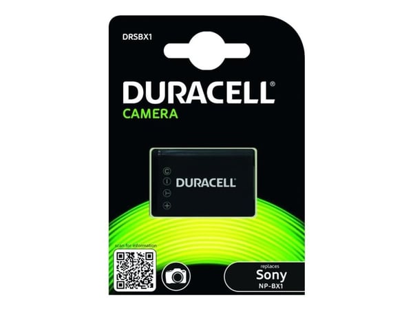 Duracell DRSBX1 - Batteri - Li-Ion - 950 mAh - for Sony ZV-1, ZV-1F; Cyber-shot DSC-HX95, HX99, RX100, WX700; VLOGCAM ZV-1A, 1G