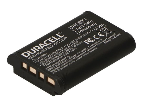 Duracell DRSBX1 - Batteri - Li-Ion - 950 mAh - for Sony ZV-1, ZV-1F; Cyber-shot DSC-HX95, HX99, RX100, WX700; VLOGCAM ZV-1A, 1G