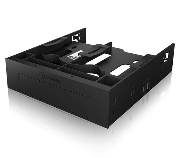 ICY BOX IB-5251 - Uttagbar harddiskramme - 5,25" til 1 x 3,5" og 2 x 2,5" - svart
