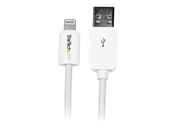 StarTech.com USBLT3MW, 3 m, Lightning, USB A, Uros, Uros, Valkoinen