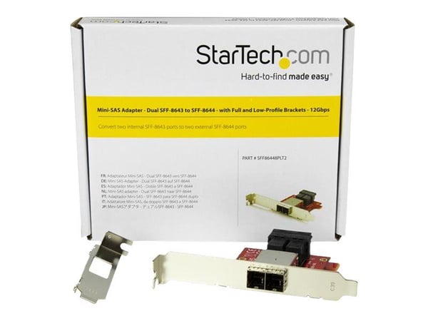 DUAL SFF-8643 TIL DUAL SFF-8644 CABL MINI SAS ADAPTER-12GBPS