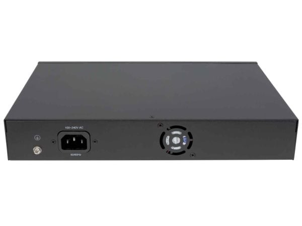 Intellinet 561310, Gigabit Ethernet (10/100/1000), Full duplex, Strömförsörjning via Ethernet (PoE) stöd, Rackmontering