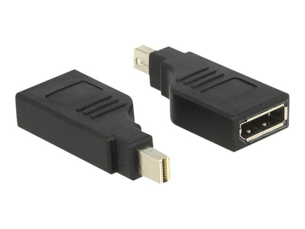 Delock Adapter mini Displayport 1.2 male > Displayport female 4K 90° turned - DisplayPort-adapter - Mini DisplayPort (hane) vinklad till DisplayPor...
