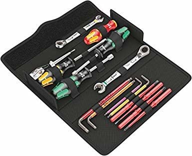 Wera 05136026001, Rustfritt stål, Svart, Metallisk, 15 verktøy