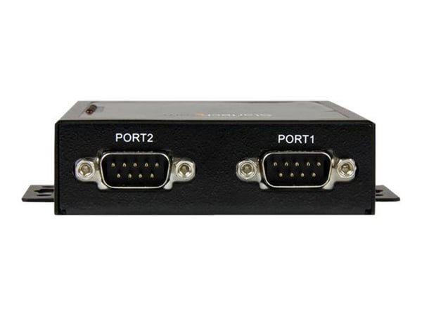 StarTech.com 2-ports seriell-til-IP Ethernet-enhetsserver - RS232 - Enhetsserver - 2 porter - 10 Mb LAN, 100 Mb LAN, RS-232 - AC 120/230 V / DC 9 i...