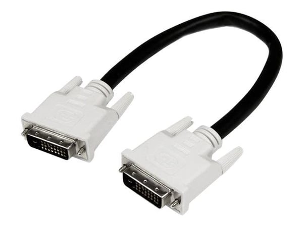 StarTech 1m DVID Dual Link Cable M/M - DVI-kabel - dobbeltlenke - DVI-D (hann) til DVI-D (hann) - 1 m - tommelskruer - svart StarTech 1m DVID Dual Link Cable M/M - DVI-kabel - dobbeltlenke - DVI-D (hann) til DVI-D (hann) - 1 m - tommelskruer - svart