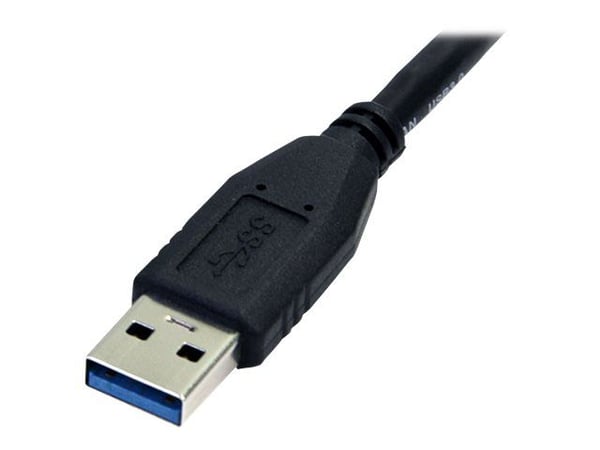 StarTech 0,5 m svart SuperSpeed USB 3.0-kabel A till Micro B – M/M - USB-kabel - Micro-USB typ B (hane) till USB typ A (hane) - USB 3.0 - 50 cm - f...