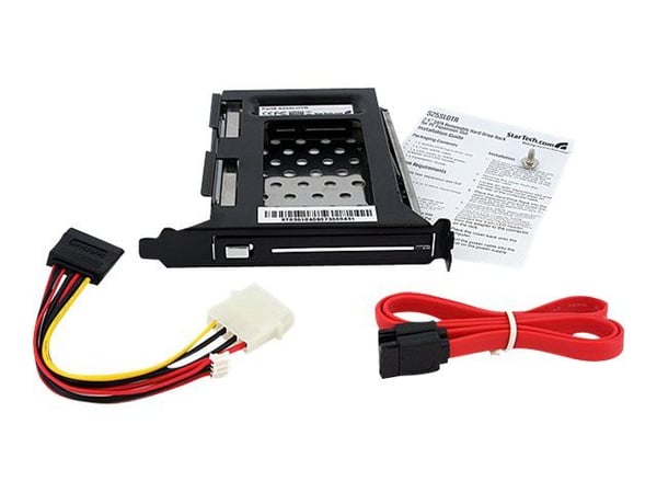 StarTech.com 2.5in SATA Removable Hard Drive Bay for PC Expansion Slot - Storage bay adapter - musta - S25SLOTR - Ramme - lajittelu