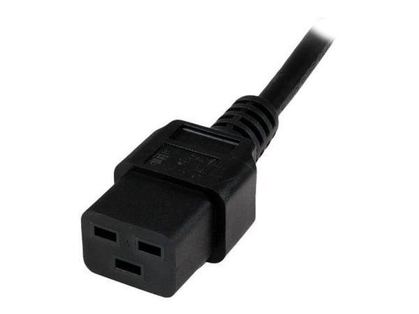 StarTech.com 2m (6ft) Tietokoneen virtajohto, 16AWG, EU Schuko-C19 virtajohto, 16A 250V, musta Korvaava vaihtovirtajohto, TV/Monitorin virtajohto, ...