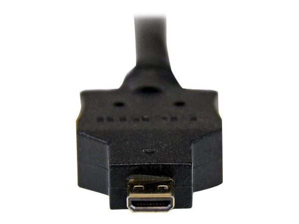 Startech 1m Micro HDMI to DVI-D Cable - M/M - Video cable - HDMI / DVI - DVI-D (M) to micro HDMI (M) - 3.3 ft - shielded - black - HDDDVIMM1M - Ada...