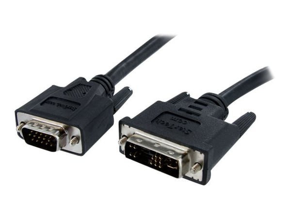 StarTech 5m DVI to VGA Display Monitor Cable M/M DVI to VGA (15 Pin) - Videokabel - HD-15 (VGA) (hann) til DVI-A (hann) - 5 m - formstøpt, tommelsk...