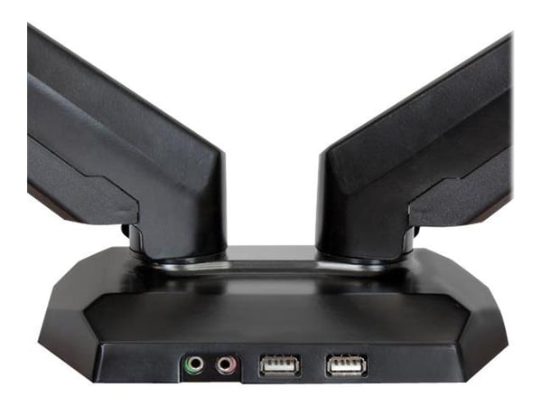 Startech Desk Mount Dual Monitor Arm - One-Touch Height Adjustment (ARMSLIMDUO) - Monteringssett - justerbar arm - for LCD-skjerm - aluminium - sva...