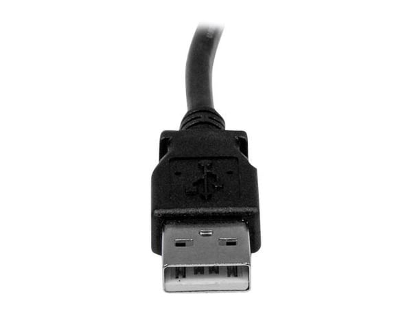 StarTech 1m USB 2.0 A to Left Angle B Cable Cord - 1 m USB Printer Cable - Left Angle USB B Cable - 1x USB A (M), 1x USB B (M) (USBAB1ML) - USB-kab...