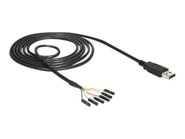 Delock Converter USB 2.0 > Serial-TTL 6 pin pin header connector individually 1.8 m (3.3 V) - Seriell adapter - USB - serie