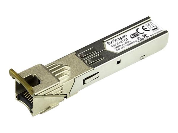 StarTech.com HPE 453154-B21 Compatible SFP Module, 1000BASE-T, SFP to RJ45 Cat6/Cat5e, 1GE Gigabit Ethernet SFP, RJ-45 (Copper) 100m, HPE 6120XG, 6... StarTech.com HPE 453154-B21 Compatible SFP Module, 1000BASE-T, SFP to RJ45 Cat6/Cat5e, 1GE Gigabit Ethernet SFP, RJ-45 (Copper) 100m, HPE 6120XG, 6...