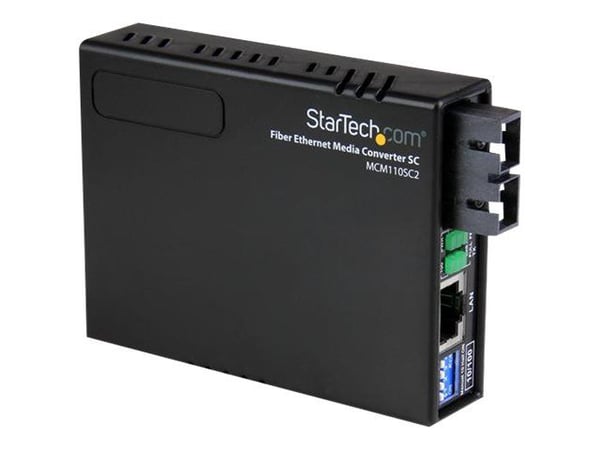 StarTech.com MCM110SC2, 100 Mbit/s, 100BASE-FX, 100Base-TX, 10Base-T, IEEE 802.1Q, IEEE 802.3, IEEE 802.3u, 10,100 Mbit/s, Täysi, Puolikas, 2000 m