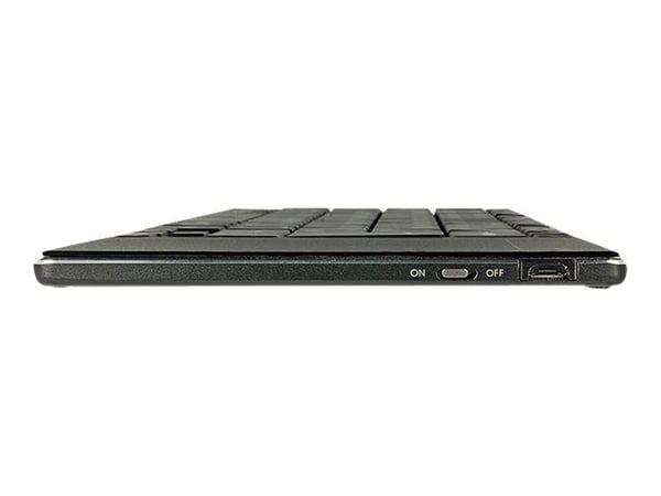 Delock Smart TV - Tastatur - med styreplate - trådløs - 2.4 GHz - Tysk - svart - løsvekt