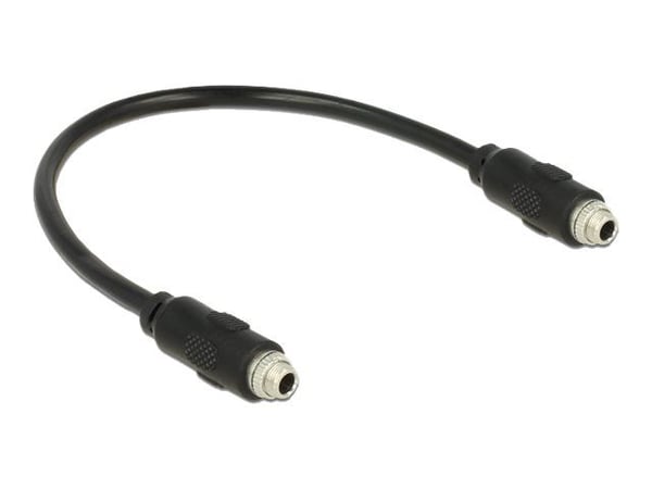 Delock - Audioadapter - mini-phone stereo 3.5 mm hunn til mini-phone stereo 3.5 mm hunn - 25 cm - svart