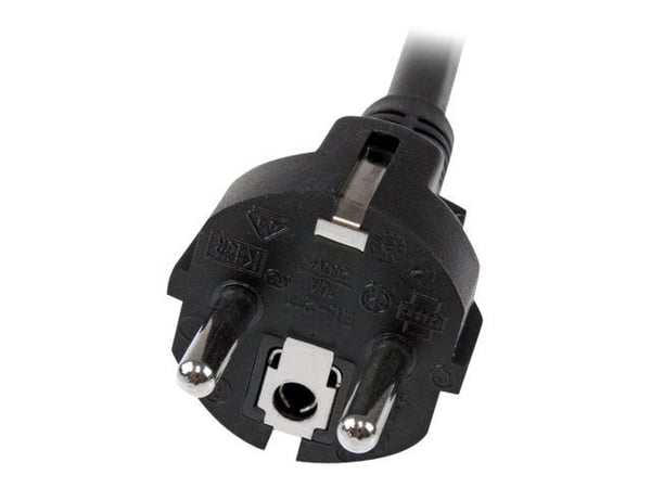 StarTech.com 2m (6ft) Tietokoneen virtajohto, 16AWG, EU Schuko-C19 virtajohto, 16A 250V, musta Korvaava vaihtovirtajohto, TV/Monitorin virtajohto, ...