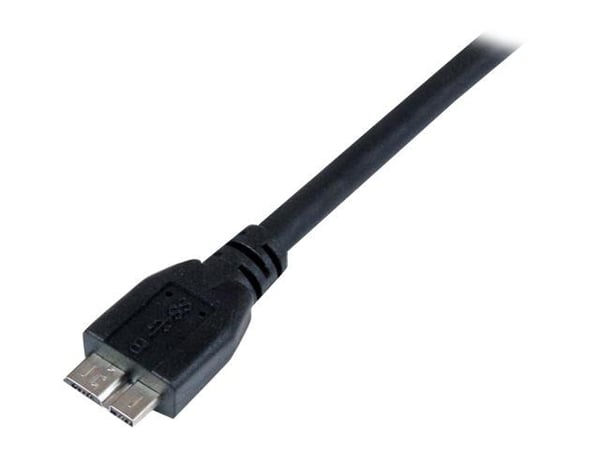 StarTech 1m 3 ft Certified SuperSpeed USB 3.0 A to Micro B Cable Cord - USB 3 Micro B Cable - 1x USB A (M), 1x USB Micro B (M) - Black (USB3CAUB1M)...