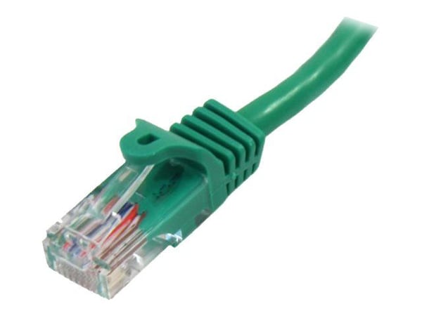 Startech 1m Green Cat5e / Cat 5 Snagless Patch Cable - Koblingskabel - RJ-45 (hann) til RJ-45 (hann) - 1 m - UTP - CAT 5e - formstøpt, uten hindrin...